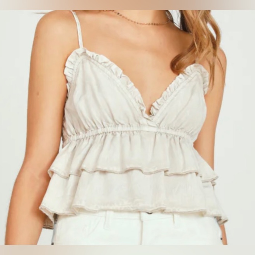 Vintage Havana adjustable strap tank super light weight light khaki color